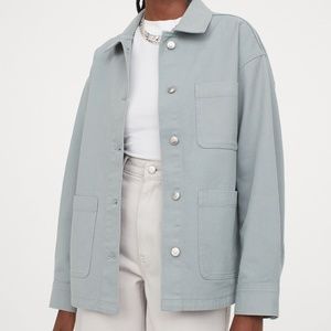 light blue h&m chore coat/shirt jacket